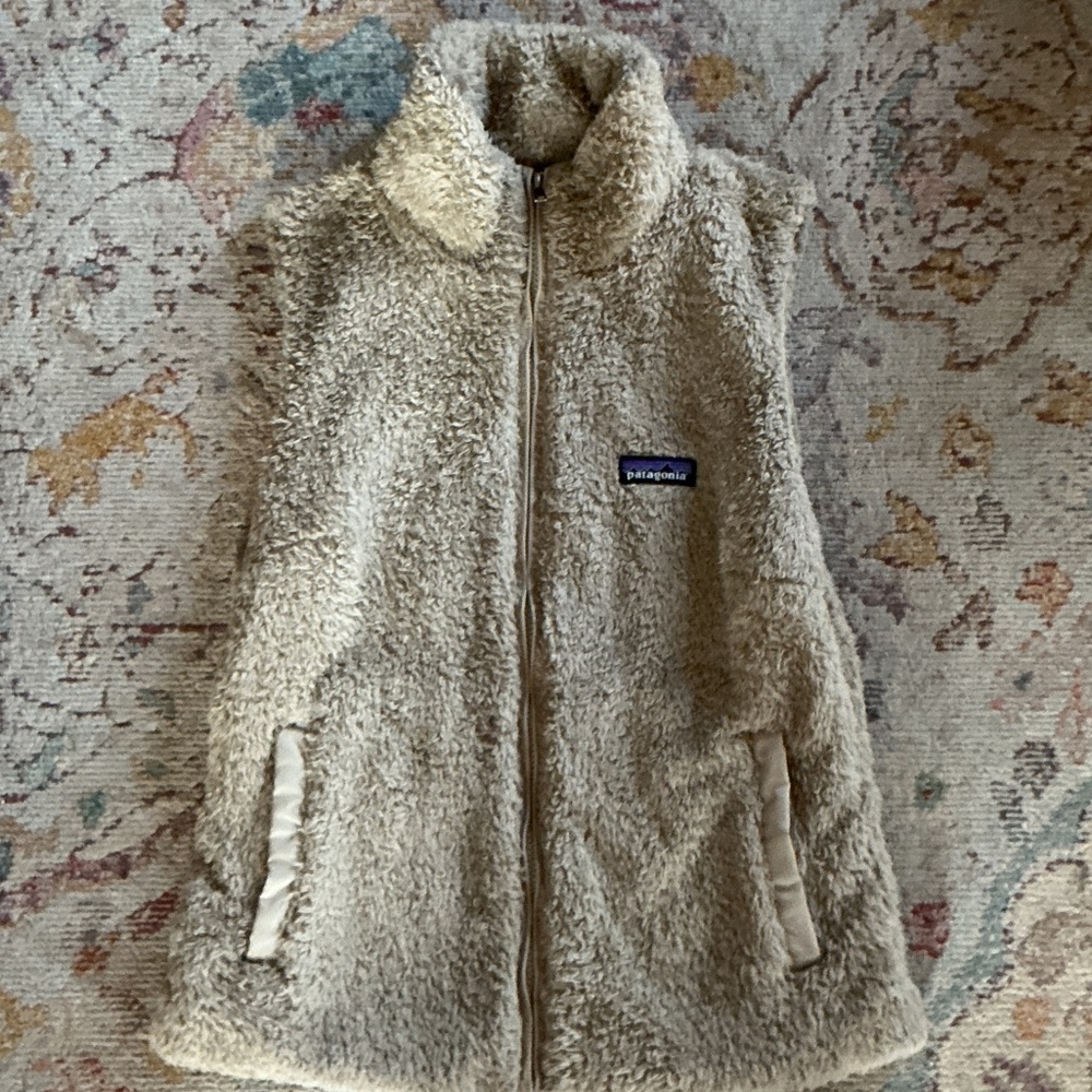 Patagonia Cream Fleece Vest